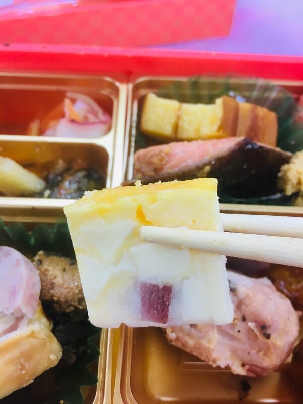 博多久松おせちのハムとチーズのキッシュ